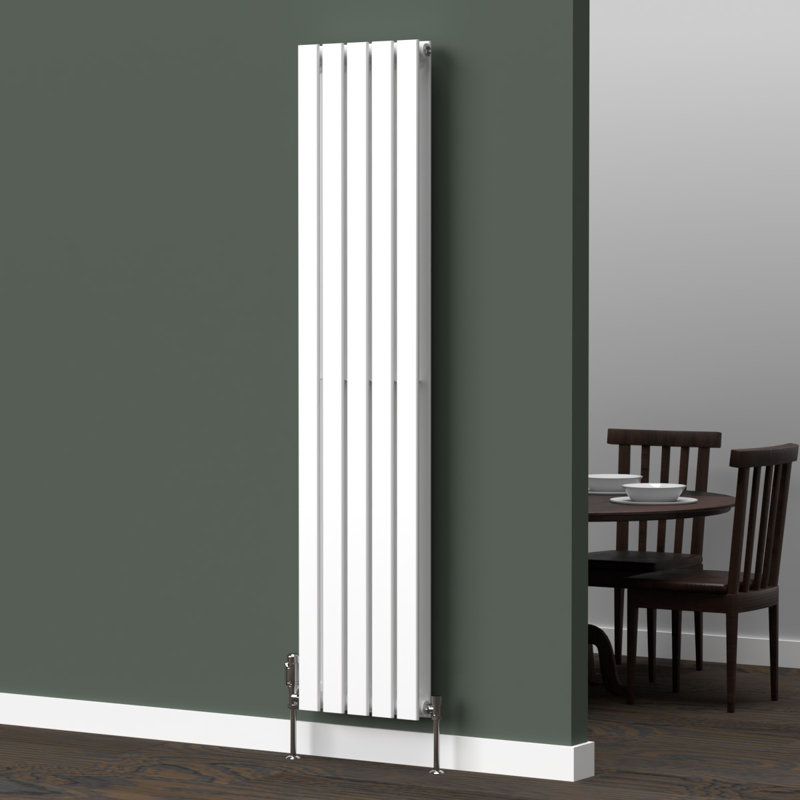 Designer Radiator, 62cm H x 13cm W x 3cm D, White