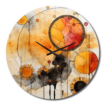 Horloge murale en métal