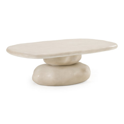 Coates - Table basse moderne en béton beige