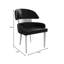 Chaise d'appoint de salle à manger en cuir avec dossier incurvé Consida-340010617