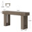 63" Farmhouse Console Table, Natural Wooden Sofa Table Rectangular Accent Console For Entryway, Hallway & Living Room (grey)-876981171