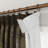 TWOPAGES Unlined Floral Curtain Printed Faux Linen Pinch Pleat Curtain-118032909-121643599
