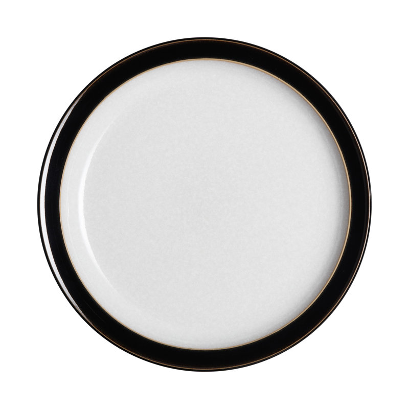 Denby Elements 12 Piece Dinnerware Set, Service for 4, Black