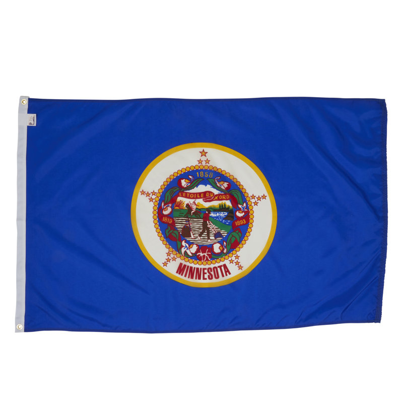 Drapeau de maison State, Minnesota, Nylon, 48 po x 72 po