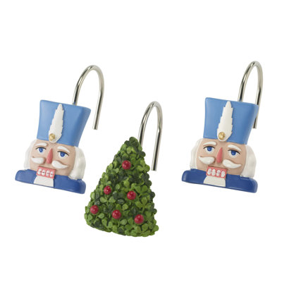 Nutcracker Trellis Bath Resin Shower Curtain Hook