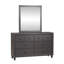 Lit double à panneau, commode et miroir-123294145-123294146