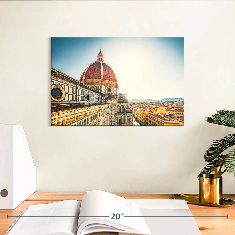 Majestic cathédrale de Florence, H 8 po x l 12 po