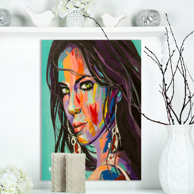 Glamour 'Woman Portrait be Careful' Painting