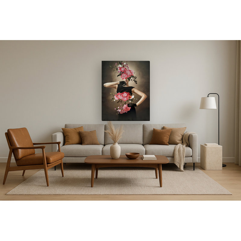 Art mural Enigmatic Blooming Elegance - 40 po x 50 po
