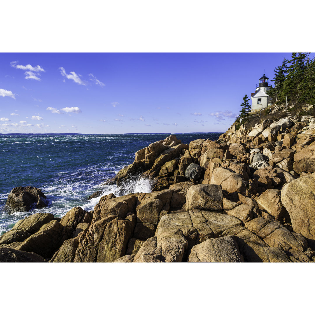 Bass Harbor Head Leuchtturm von Dszc - Wrapped Canvas Set