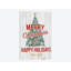 « merry christmas & happy fêtes », art textuel sur toile tendue-19755845-74877011-74877012