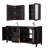 Daria 72'' Double Bathroom Vanity with Carrara Marble Top-70404267-70404269-70404272