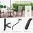 Kimberlyn Square Glass Outdoor Dining Table Yes , 35 " W 35 " D