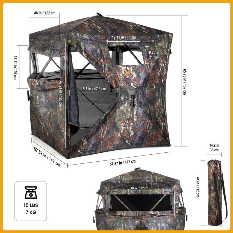 Pop-up See-through Hunting Blind