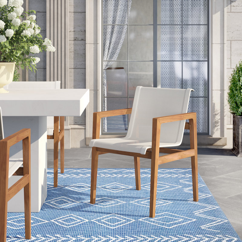Coast Patio Dining Armchair, Canvas Sling