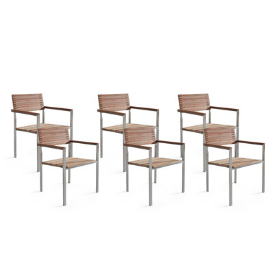 Stanek Stackable Outdoor Patio Dining Armchair with Cushion