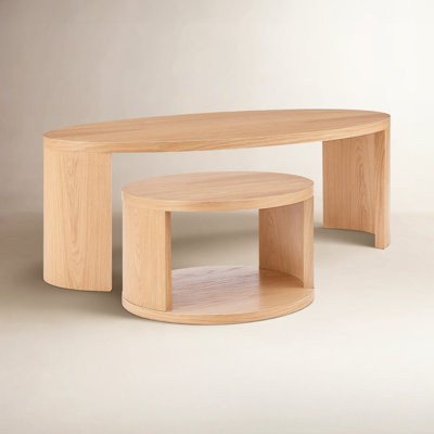 47" Oak Nesting Coffee Table