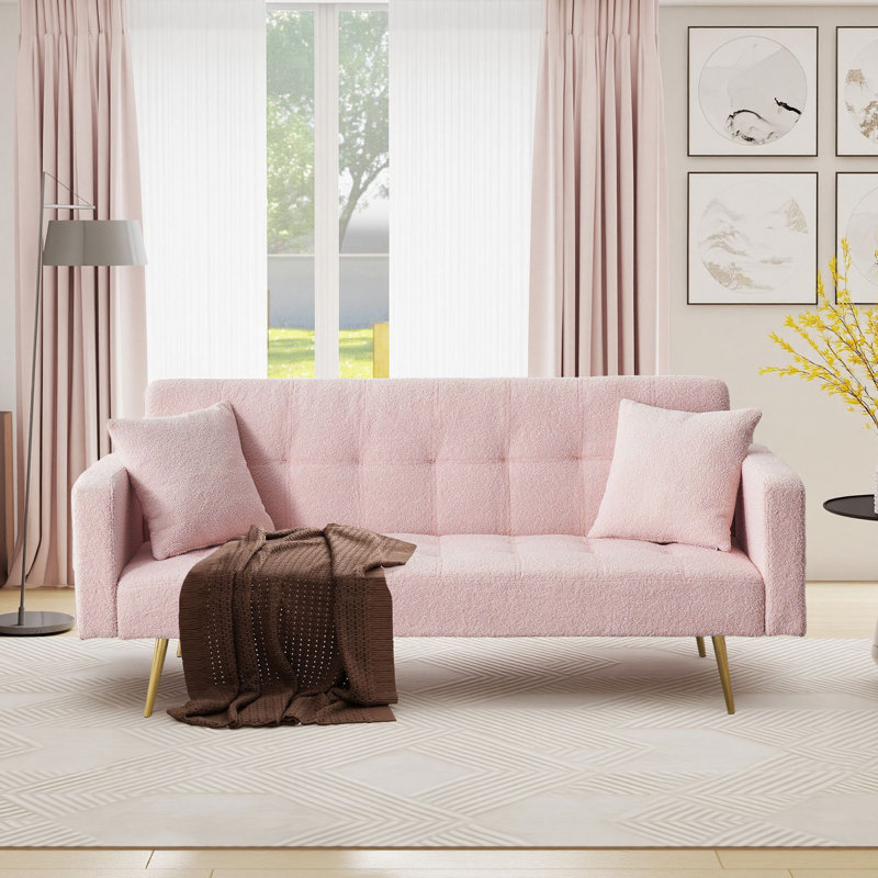 Canapé-lit 71,7 po Modern, Ourson rose
