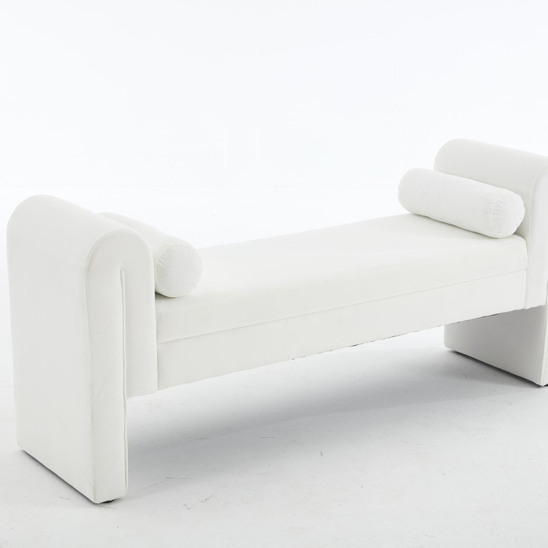 Banc de rangement de 60 pouces, idéal pour les chambres à coucher, les salons, les salles d'activités et les espaces similaires.