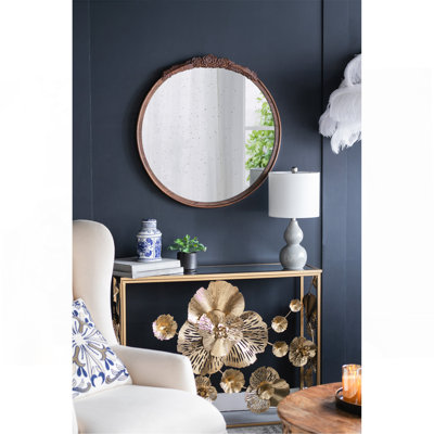 Exquisite Hand-Carved Rose Antique Mirror Frame, A Timeless And Elegant Decor Piece