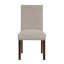 Ensemble de 2 chaises de salle à manger Taupe Brown-2128185098
