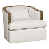 Burlingame Fabric Swivel Barrel Chair