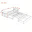 Lit de jour multifonctionnel avec bureau amovible, tiroirs de rangement et table d'appoint hydraulique, structure de canapé-lit peu encombrante-1763528336-1763528338