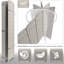 Paravent pliable à double panneau Sorbus, 8 panneaux, beige-1264291716-1264291737