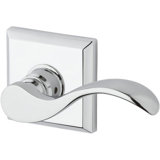 Curve Passage Door Lever with Traditional Square Rose