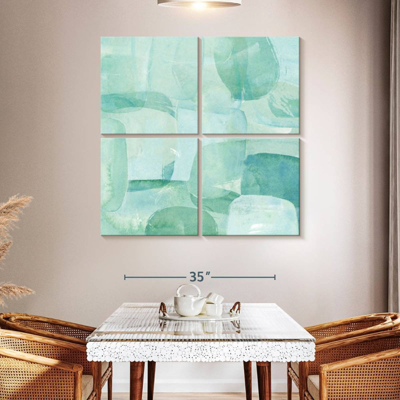 Avery Sea Glass Reflection II, H 45 po x l 45 po