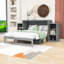 Lit escamotable en bois avec tiroir de rangement et tablettes-1186274499-1186274503
