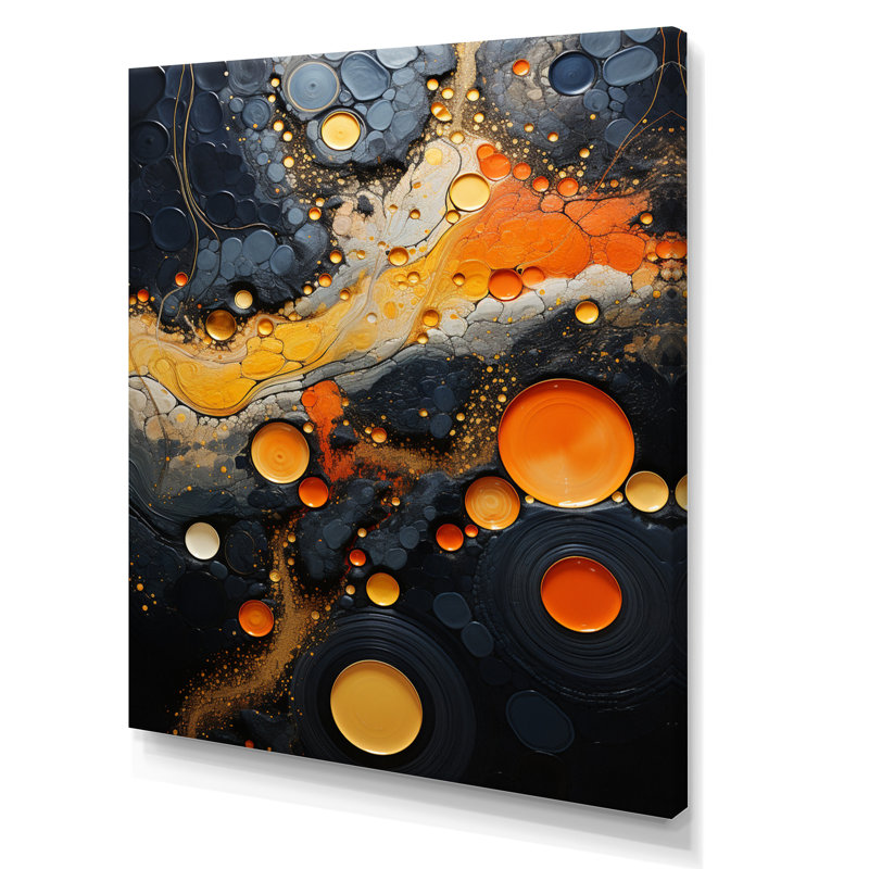 Geyser Geothermal Wonders Collage III - Art mural abstrait sur toile, H 32 po x l 24 po x P 1 po, Toile tendue