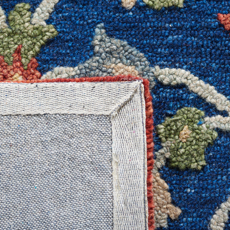Tapis oriental en coton touffeté à la main 0,8 po Joosep, Rond 6 pi