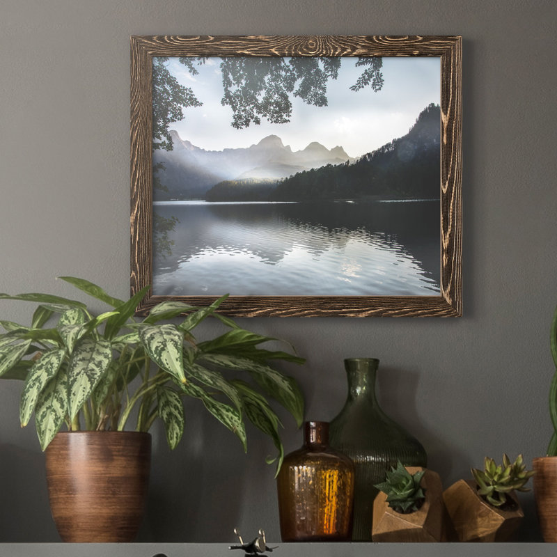 Day's End - Reproduction d'art graphique sur toile, H 20 po x l 17 po x P 1,5 po, Noyer