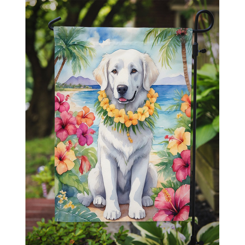 Drapeau de jardin en polyester double face H 15,5 po x l 11,25 po