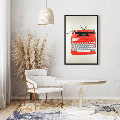 " Red Typewritter Machine "