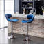 Tabouret de bar pivotant rembourré en velours Masaccio, ensemble de 2