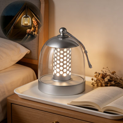Lampe de table rechargeable sans fil avec gradation tactile, conception étanche IPX4 pour l'éclairage extérieur, de salle de bain, de chevet et d'ambiance