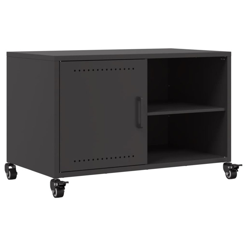 Araia Unfinished TV Stand for TVs up to 24", Black
