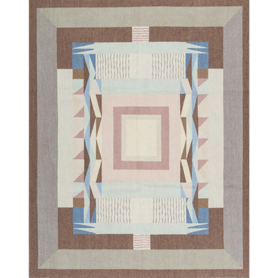 Aubusson Hand Knotted Wool Southwestern Area Rug
