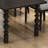 Black Rectangular Solid Wood Dining Table-776730590