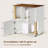 Double Cat Litter Box Enclosure with Scratching Posts for 2 Cats
