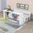 Wood Daybed with Removable Desk, Storage Drawers and Shelves-898254800-898254802