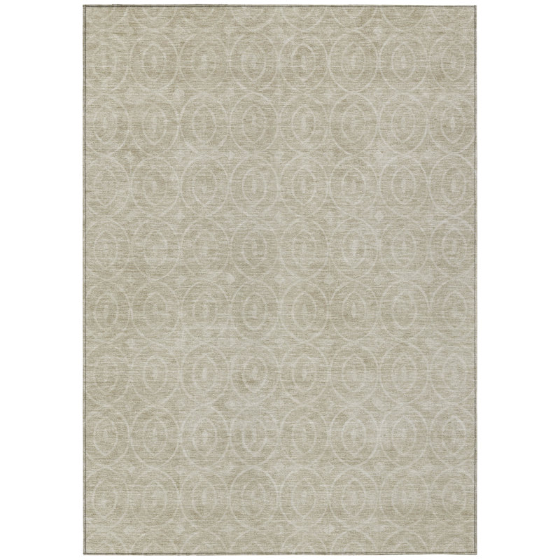 Tapis intérieur / extérieur beige Zafrine , 5' x 7'6"
