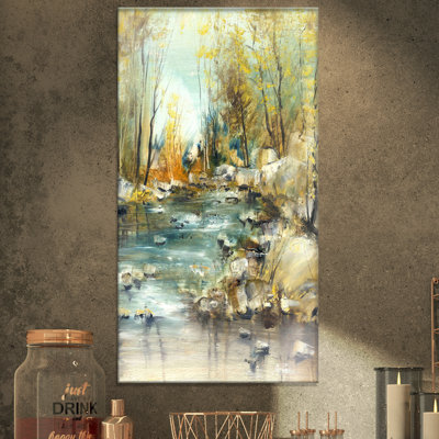 « rocky creek », reproduction sur toile tendue