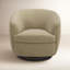 Fauteuil demi-tonneau pivotant rembourré Marcy-1435457878