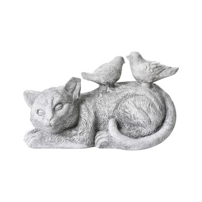 Animals Water Resistant Fiberstone Clay Garden Statue