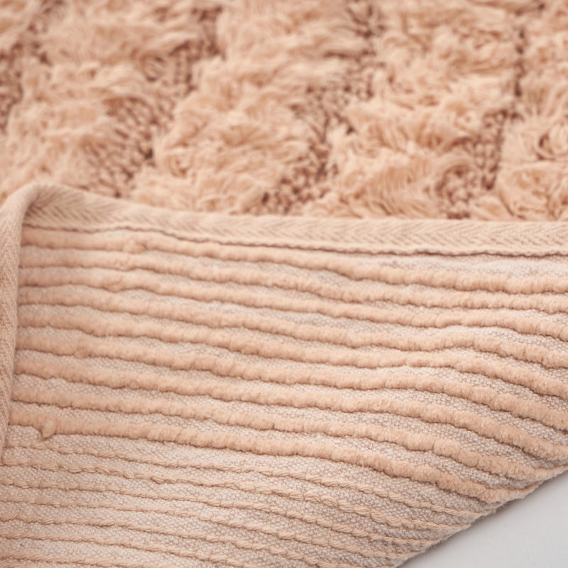 Tapis de bain Mateas, Brun clair