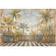 Décoration murale serre tropicale avec palmiers en verre amovible-497498140-497498129