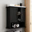 Armoire à pharmacie murale avec tablettes réglables, rangement à 2 portes pour la salle de bain, la cuisine et la salle de lavage